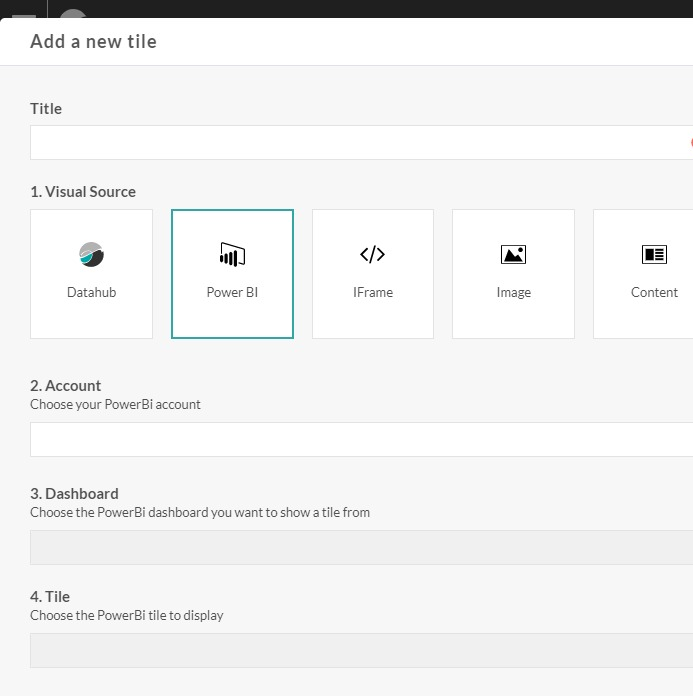 Power BI tile