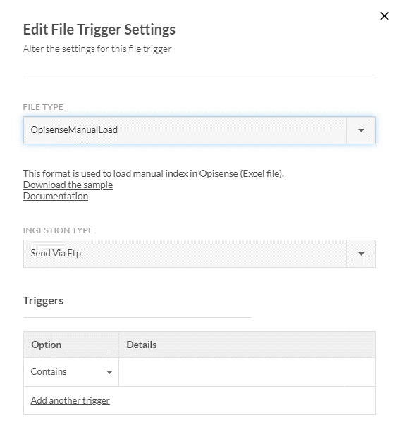 opisense manual load trigger