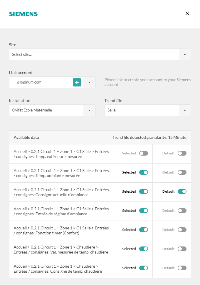 Create Siemens source